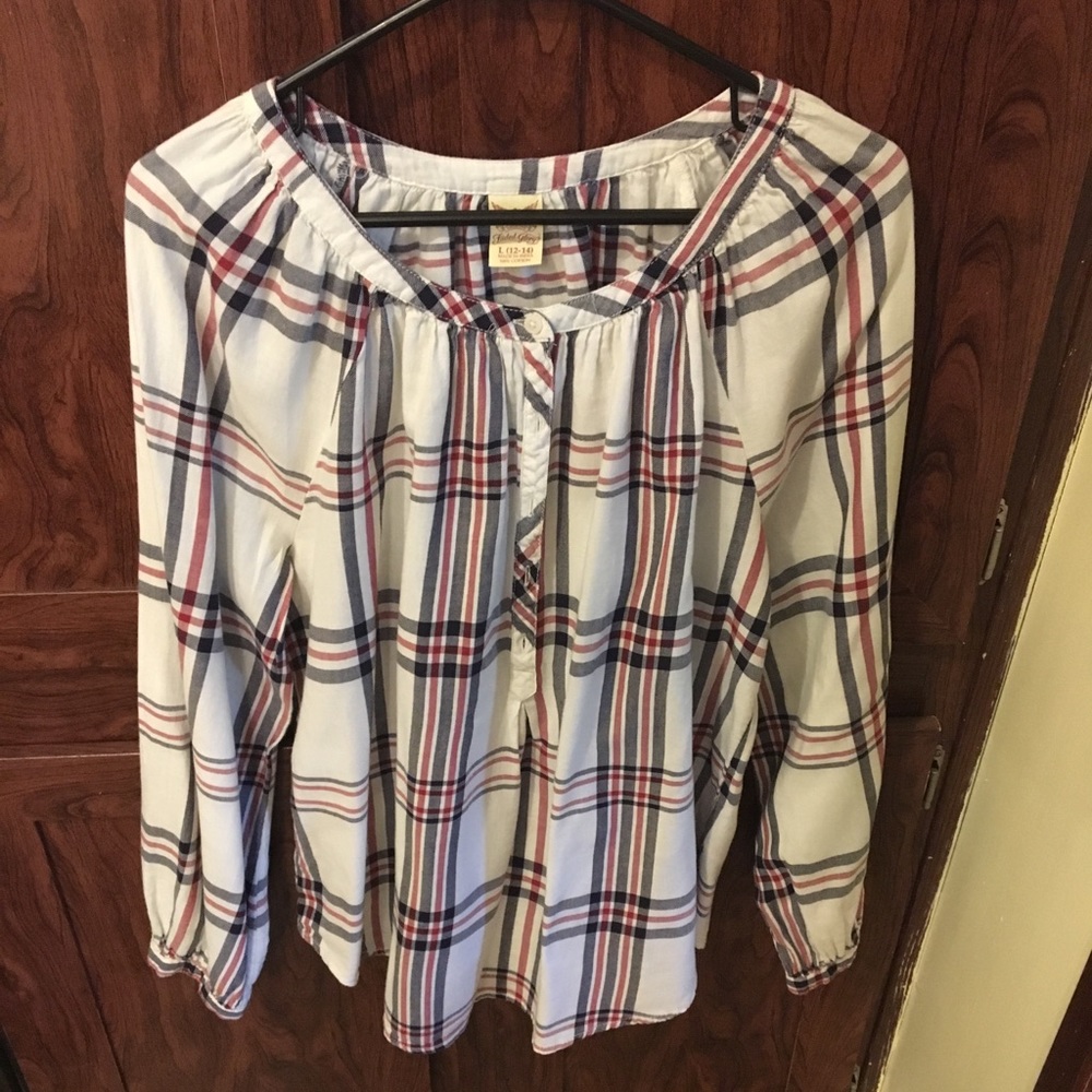 🛑SOLD🛑  Plaid shirt size L